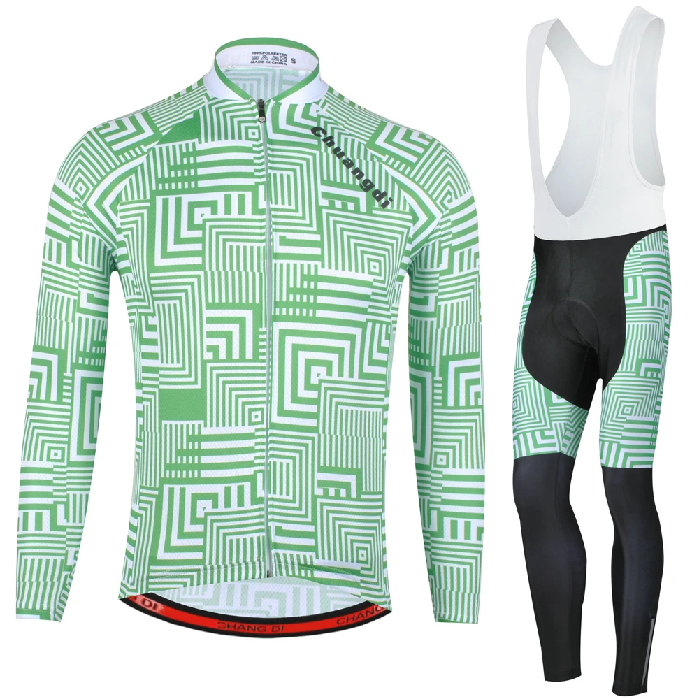Jerseys Bib trousers ZM Summer Cycling Clothes Sets Long sleeve Cycling Jerseys Polyester Coolmax Professional Cycling Clothing Bicycle Shirt Pants - Цвет: Jerseys Bib trousers