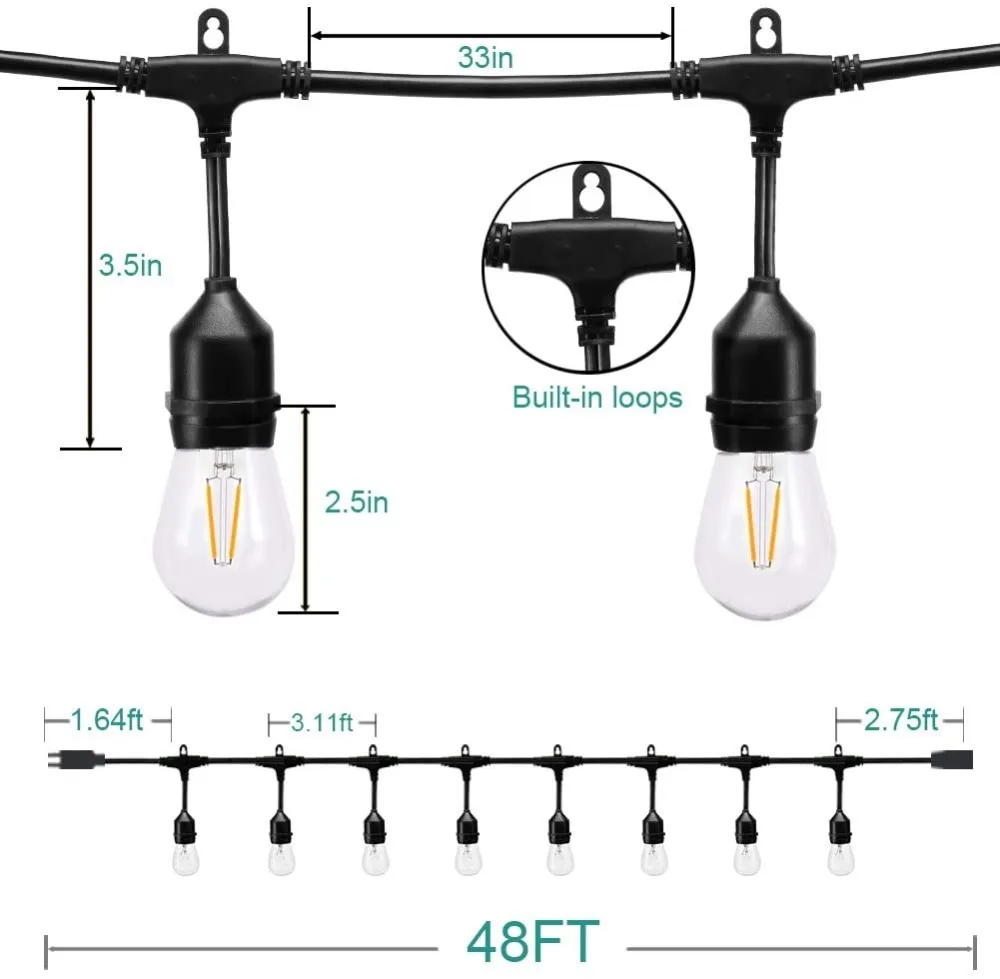 OUTDOOR LIGHTS STRING