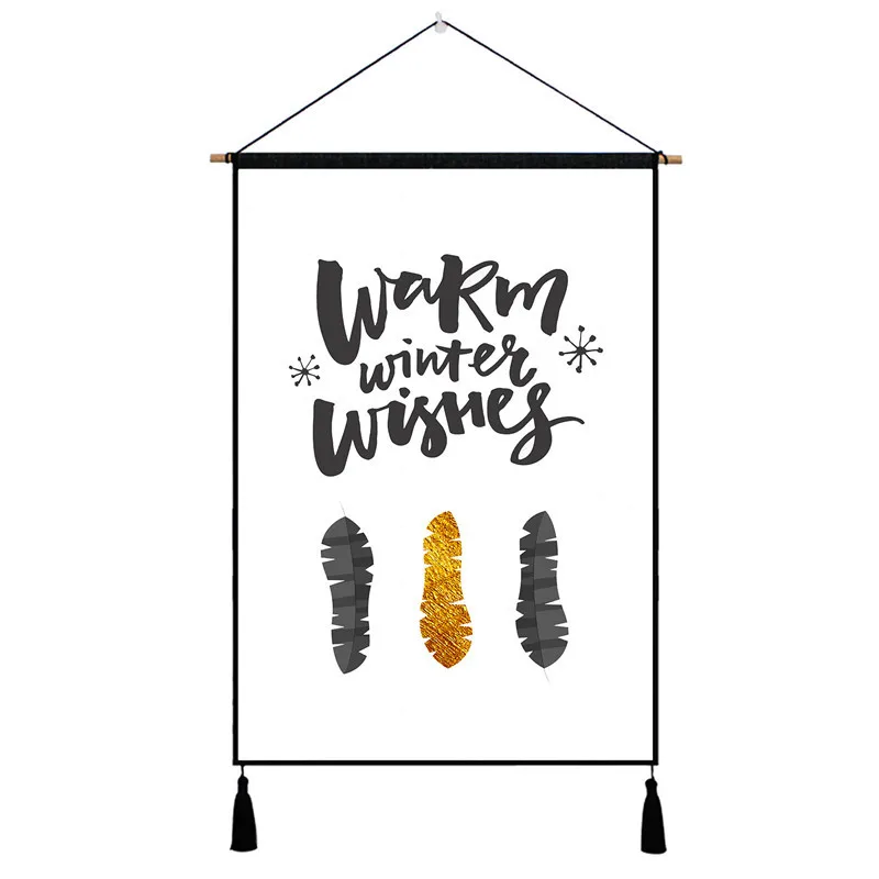 Grace Word Patterns Tapestry Hanging Wall Cotton Cloth Art Beautiful Apartment Home Dorm Room Party Decoration Tapestries