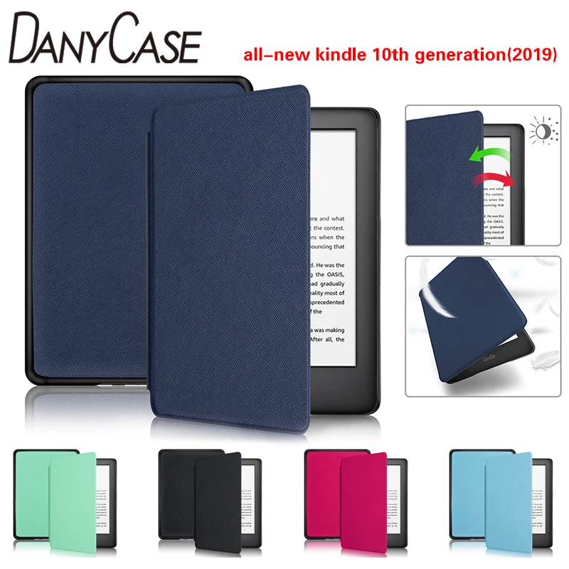 

2019 Kindle Case 10th Generation 6 inch Kindle Cover Waterproof Flip E-book Leather Smart with Auto Sleep/Wake