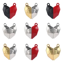 

5Sets Alloy Strong Heart Magnetic Clasps Leather Cord End Magnet Connectors Clasp for Couple Bracelet Necklace Making Jewelry