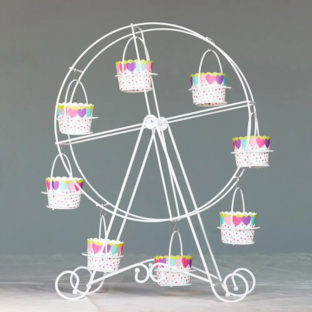 80% Metal Ferris Wheel Cupcake Holder Wedding Birthday Party Cake Stand Display Rack