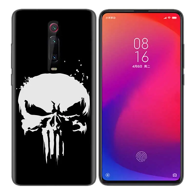 Черный мягкий силиконовый чехол-сумка для Xiaomi mi 9T CC9 Red mi 4 4X5 6 6A 7 7A Note Plus K20 Pro F1 Tampa Fall Marvel penaler - Цвет: Прозрачный