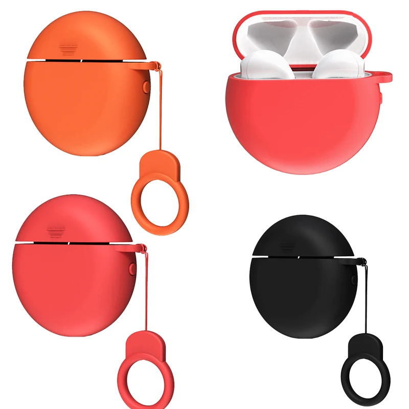 

For Huawei FreeBuds 3 Case Solid Color Soft Silicone Carrying Case for Huawei FreeBuds 3 Wireless Earphones Protective Cover