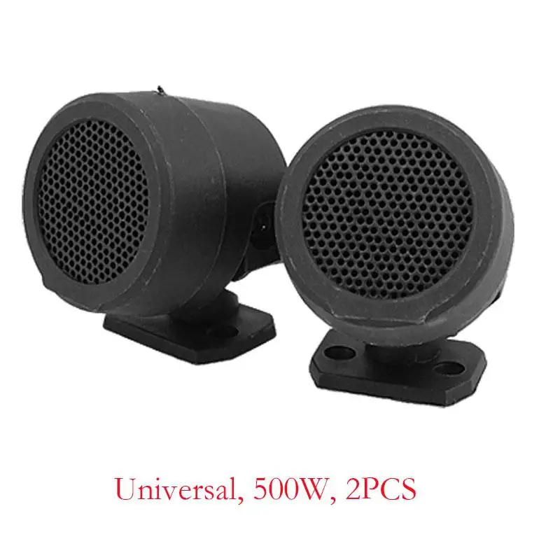 2PCS 500W Pre-Wired Tweeter Speakers Car Audio System Door Auto Audio Music Subwoofer Electronic Modification Loudspeaker