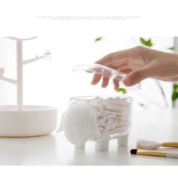 

Cute Sheep Toothpick Holder Container Funny Storage Box Cosmetic Cotton Swab Holder For Bedroom Livingroom