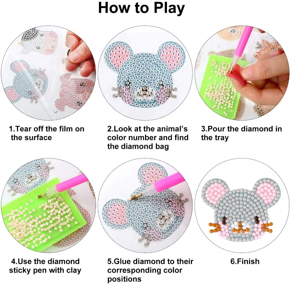 Высокое качество 5D алмазная вышивка серия мультфильмов DIY Мини Алмазная картина