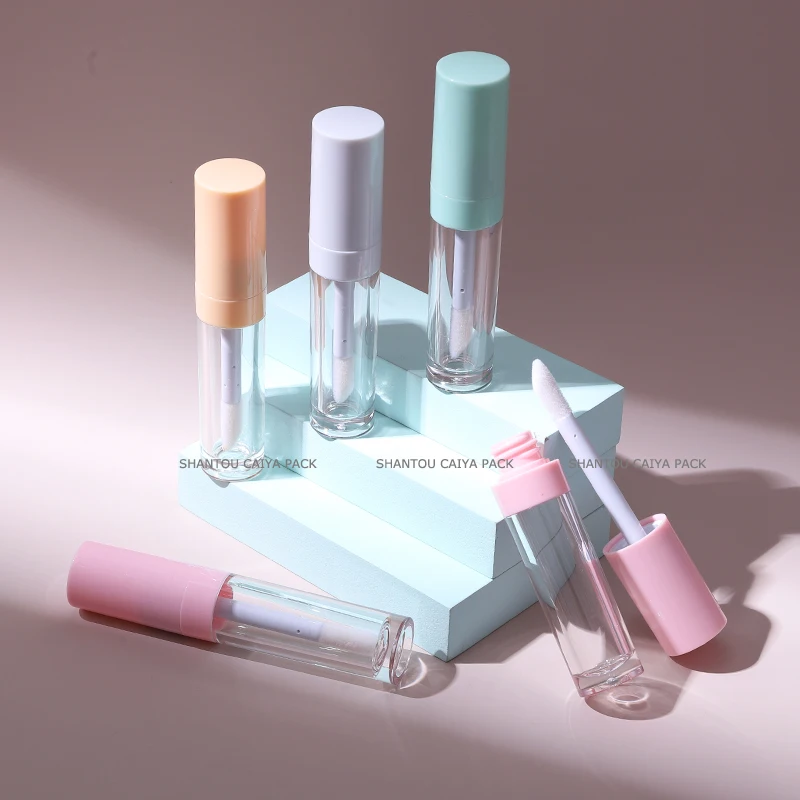 Makeup DIY Lip glaze tubes Clear Plastic Lipgloss Tubes Cosmetic Packaging lip gloss Container big applicator Lipstick Tube 9ml 1 5ml empty lip gloss tubes plastic liquid lipstick bottle blue clear mini lipgloss sample container