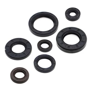 

7PCS Oil seal kit Complete Engine Oil Seal Ring Kit Black Accessory Parts