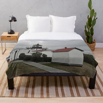 

Point No Point Lighthouse Throw Blanket Soft Sherpa Blanket Bed Sheet Single Knee Blanket Office Nap Blanket
