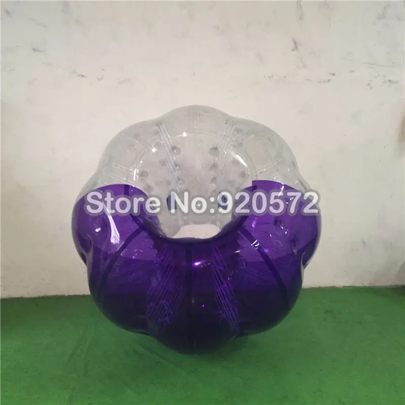 half purple clear Наружный 1,2 м детский надувной шар-бампер, надувные шарики, надувной шар для хомяка, размер человека - Цвет: half purple clear