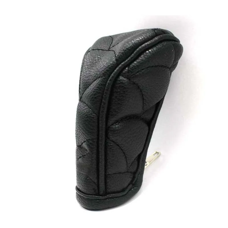 Gear Shift Knob Case Anti-Slip Zipper Closure Car Gear Shift Knob Cover Black Protective Comfortable 7 Shape
