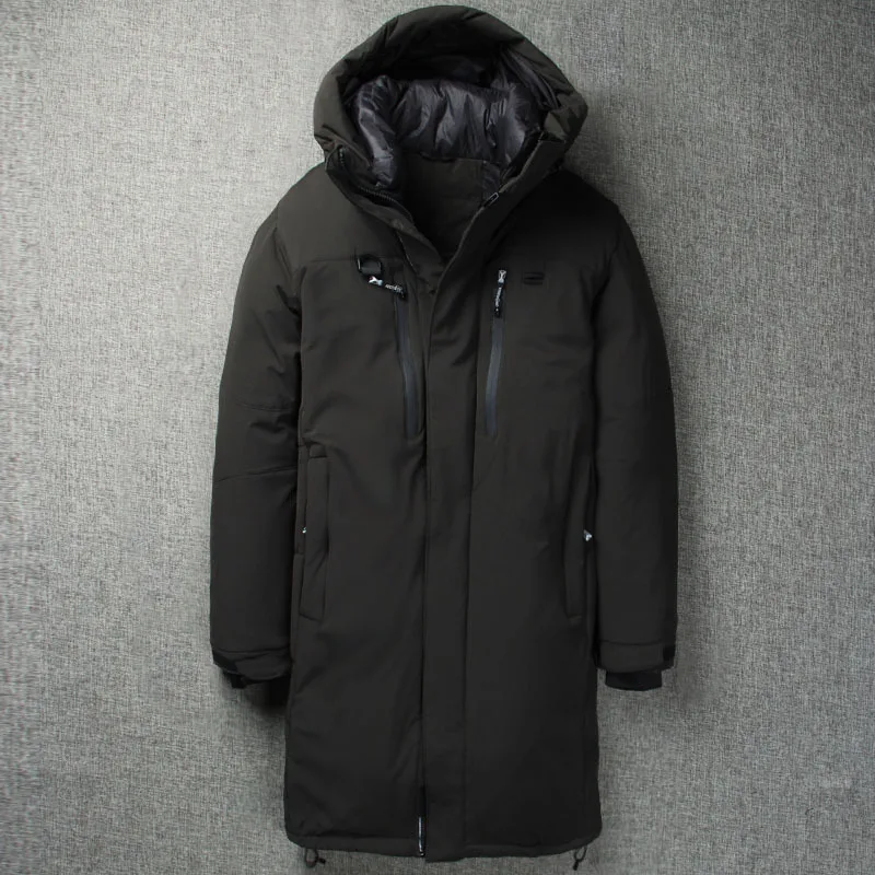 

Nice Men Winter Down Jacket Thick Snow Overcoat Long Coat Men Fashion Long Duck Down Jacket Men Parka Outerwear Winter Jackets