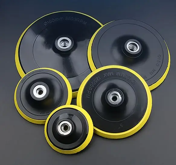 

80-180mm M10 M14 Self-adhesive Disc Grinder Sand Paper Sucker Shank Sticky Disc for Flock Sand Paper Electric Polishing Disc