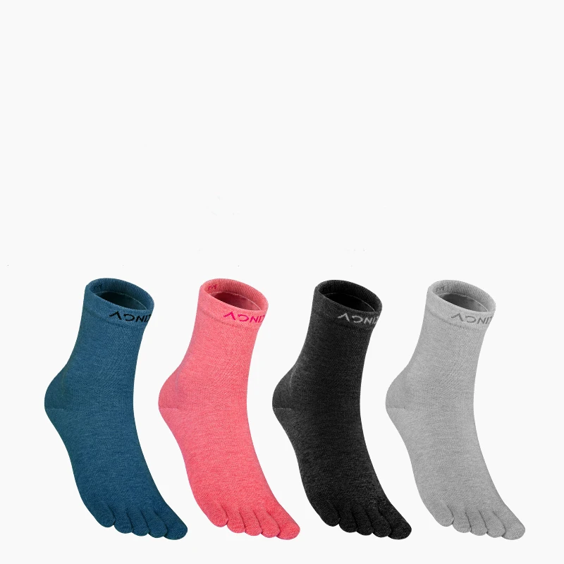 AONIJIE 1 Pair Outdoor Five Toe Socks Quick Drying Long Tube Socks Breathable For Camping Hiking Running Marathon Jogging E4813