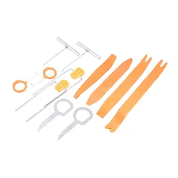 

12 Pcs Car Radio Door Clip Panel Auto Trim Removal Tool Audio Dismantle Remove Install Kit