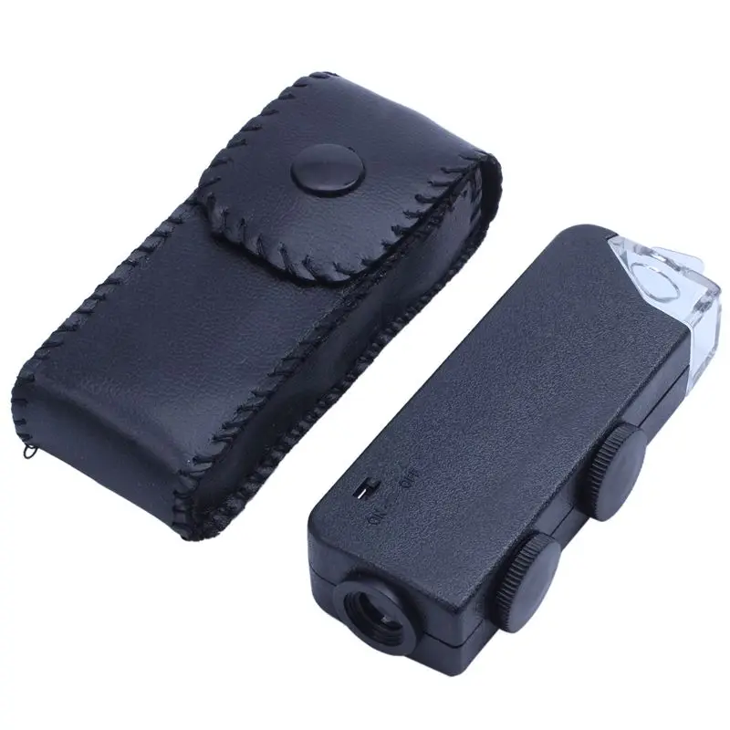 ELEG-Mini 60-100X Zoom светодиодный микроскоп с подсветкой Jewelers увеличительная Лупа