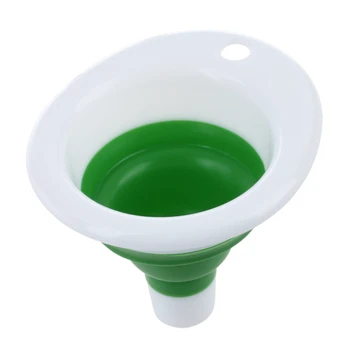 

HOT-Mini Portable Collapsible Gel Retractable Funnel Hopper for Kitchen Home Garden
