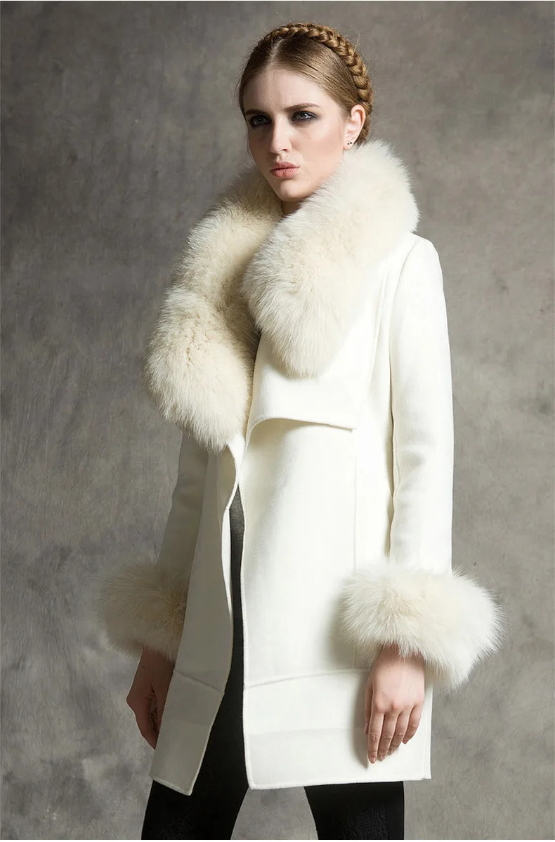 2020-autumn-winter-new-woolen-women's-coat-with-fur-collar-mid-length-woolen-coat