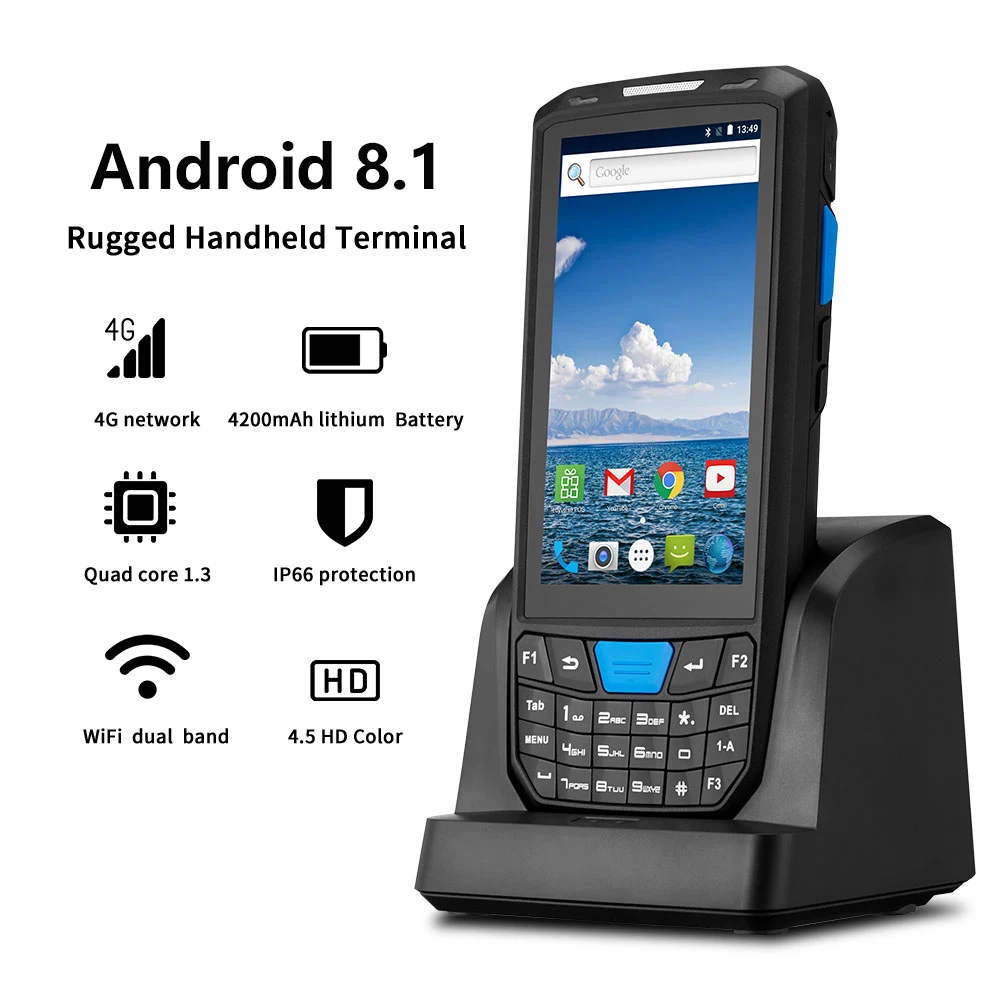 ISSYZONEPOS портативный pos-терминал КПК Android 8,1 1D 2D Honeywell сканер штрих-кода 4G NFC считыватель штрих-кодов портативный сборщик данных