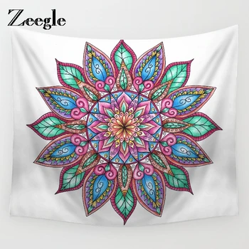 

Zeegle Tapestry Bohemia Boho Mandala Tapestry Wall Hanging For Wall Decoration Hippie Tapestry Beach Towel Mat