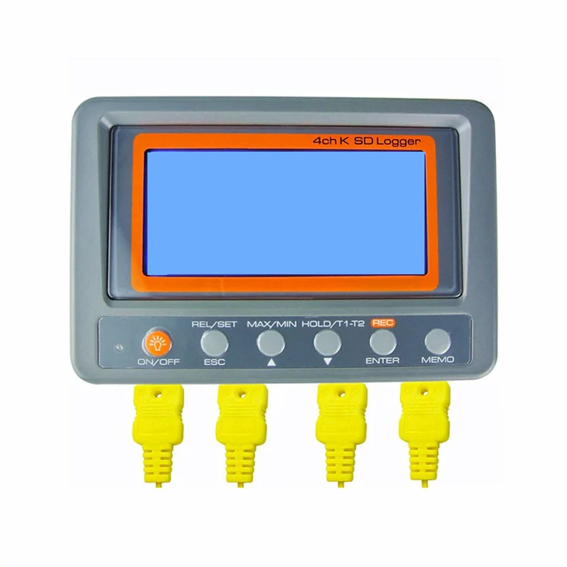 

4 Channel -328~2498 degree C/F K-Type Thermocouple 8GB SD Card Temperature Wallmount Thermometer Logger Durable