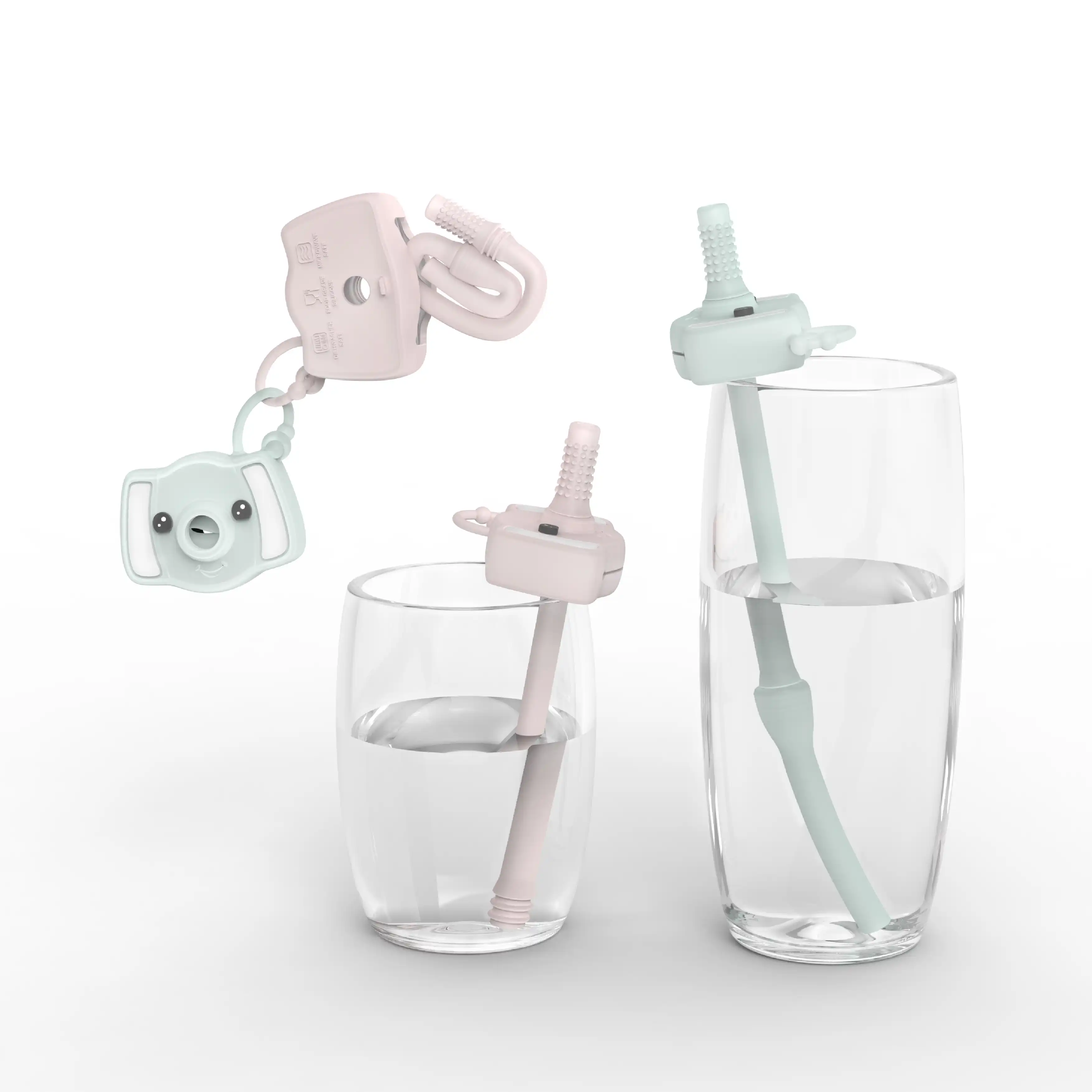 baby teething straw