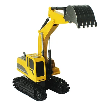

2.4ghz 6ch 1:24 Rc Excavator Toy Rc Engineering Car Alloy Plastic Excavator Rtr For Kids Christmas Gift High Quality No8