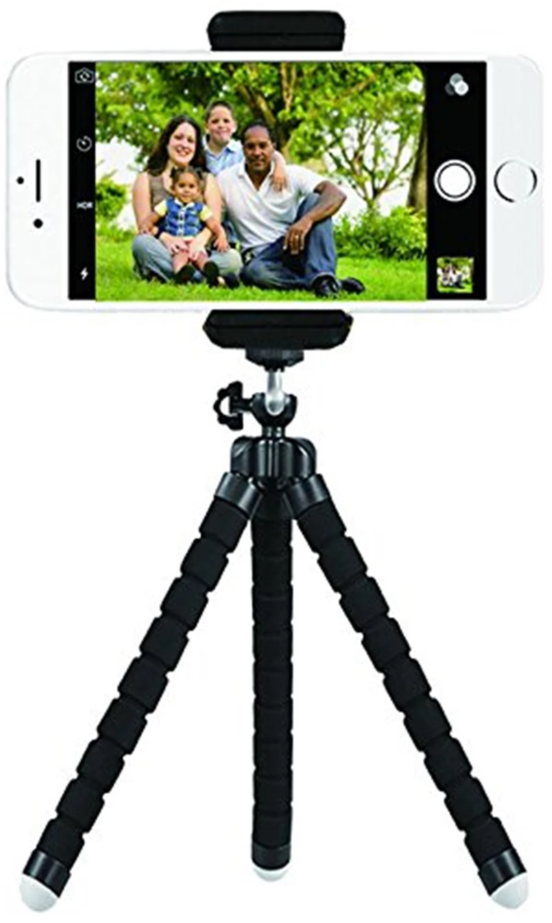 Гибкий регулируемый штатив с Bluetooth камерой для IPhone X 8 7 Plus 6S Gopro Hero Akaso EK7000 Экшн