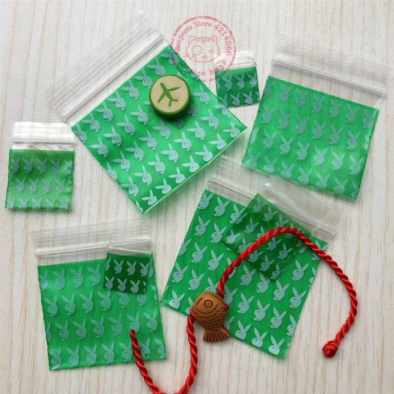 4 размера пакеты на застежке молнии 100 шт. в виде кролика брендовые пластиковые