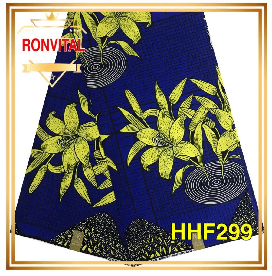 Женское платье DIY ткань воск RONVITAL Африка Печать Высокое качество хлопок Материал DIY ткани 6 ярдов/партия