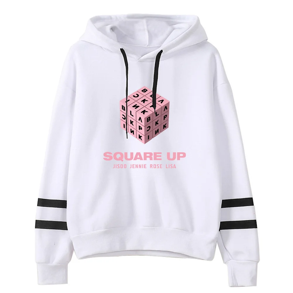 Men Hoodies Sweatshirts letter BLACKPINK printed Tetris Harajuku Headwear Hoodie Hip Hop Stranger Things Streetwear Clothing