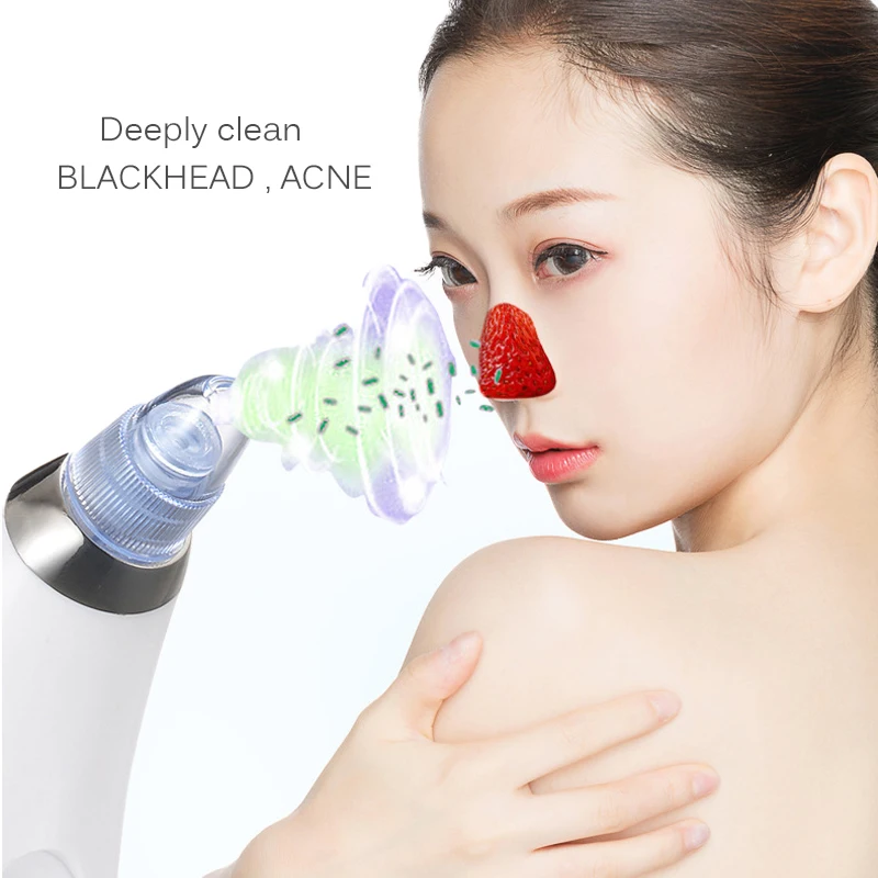 Blackhead Vacuum Remover Cleaner Pore Mini Portable Blackhead Remover Acne Suction Exfoliating Pore Face Cleaner Makeup Tools cleansing foam essence deep cleansing oil control exfoliating acne fighting gentle skin brightening single pack portable