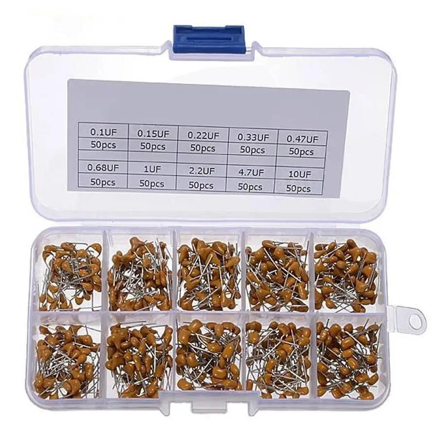 

Multilayer Ceramic Capacitor Kit Storage Box 0.1uF-10uF(104-106)