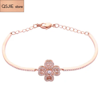 

High-quality SWA original Deli fashion revolving, with clover high-quality lady jewelry 1:1 Bracelet
