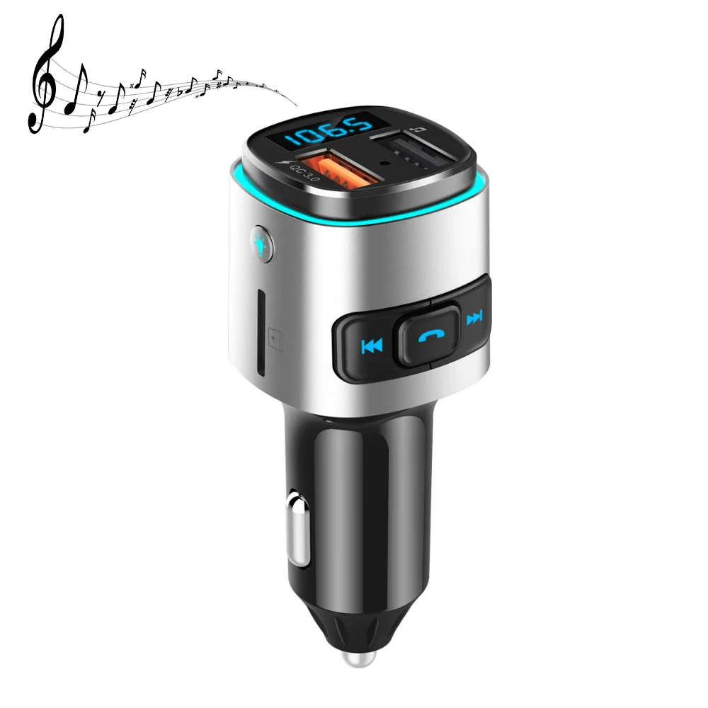 

Car Mp3 Player Multifunction Intelligent Usb Bluetooth Hands-Free Calling Music Audio Receiver Qc3.0 Fast Charge U Disk/Tf