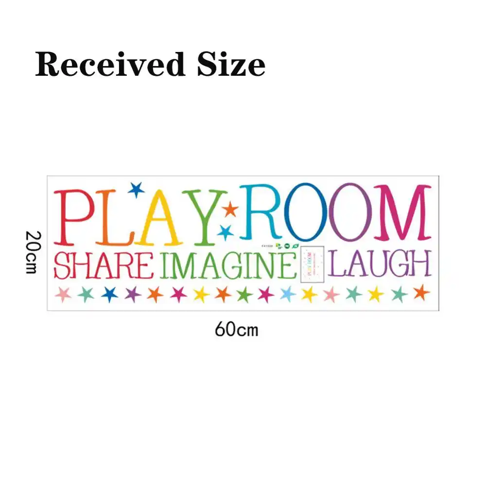 Autocollant Mural Avec Citation Et Etoiles Decoration Pour Salle De Jeux Aliexpress