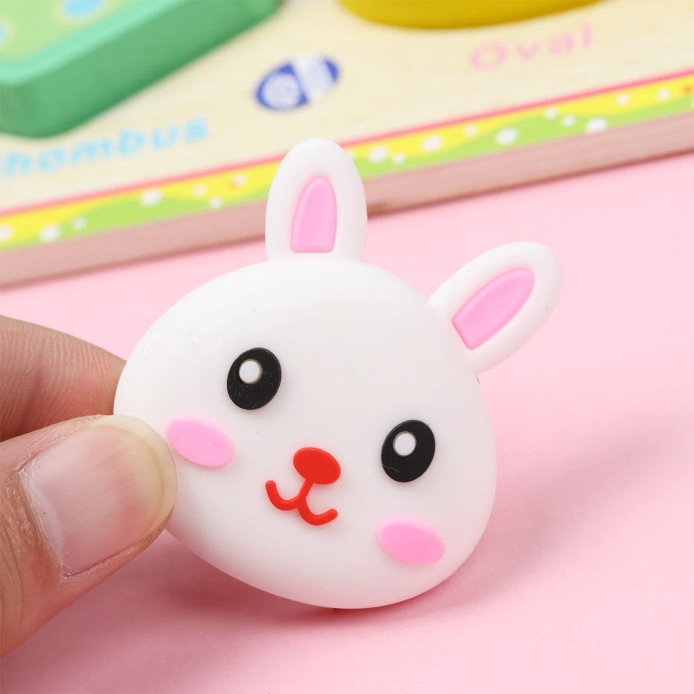 Cartoon Silicone Wall Protector Door Handle Bumper Guard Stopper Self Adhesive Rubber Round Door Crash Pad Anti-slip Home Tools