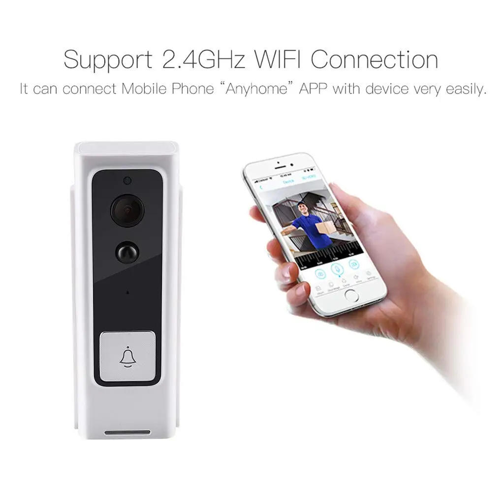 Беспроводная камера Wi-Fi для дверного звонка для квартиры ИК-сигнализация беспроводная камера безопасности смарт IP видеосвязь wifi дверной телефон дверной Звонок