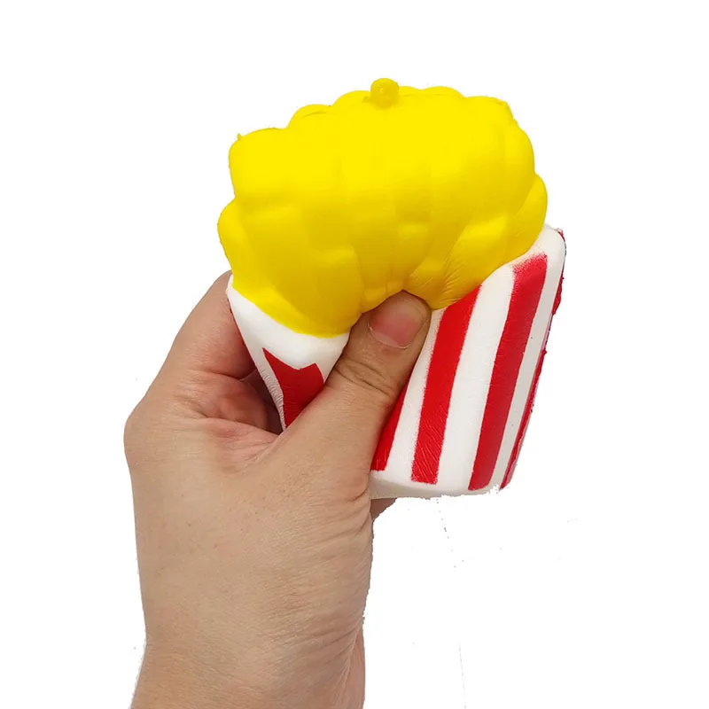 Kawaii мягкая еда крем ароматизированный картофель фри чипсы Squishies медленно поднимающиеся игрушки для снятия стресса Новинка кляп игрушки для детей