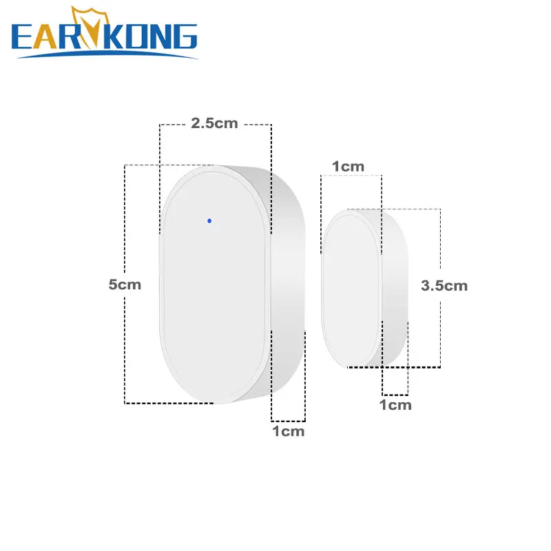 EARYKONG 433mhz bezdrátový okno dveře magnetem senzor detektor mezera senzor pro burglar domácí bezdrátový alarm systém
