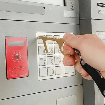 

Portable Anti-epidemic Door-opening Artifact To Prevent Secondary Contact Pressing The Zero-touch Button Of Elevator Hook .