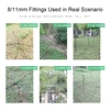 10pcs Garden 3/8" To 1/4" Hose Connector 8/11 To 4/7mm Barbed Lock Tee Straight Elbow End Plugs Pipe Adapter Irrigator Fitting 3
