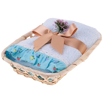 

Terry towel in a basket, Shabby Chic, 30X50cm, Cotton 100%, Blue. Home and kitchen products