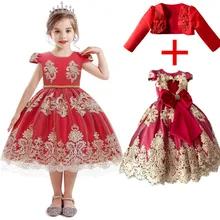 Детское рождественское праздничное платье для маленьких девочек; фатиновая одежда принцессы для девочек; Красный Рождественский костюм; Детские праздничные платья с Санта Клаусом