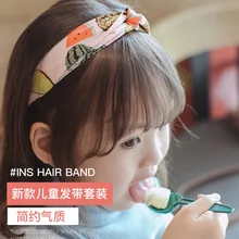 Детская лента для волос из Южной Кореи, милые универсальные детские ленты для волос, головные уборы для маленьких девочек, модная одежда для маленьких девочек