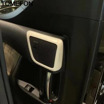 

TOMEFON For Toyota Alphard Vellfire 2016 2017 2018 Audio Speaker Rear Door Loudspeaker Sticker Frame Cover Trim Accessories ABS