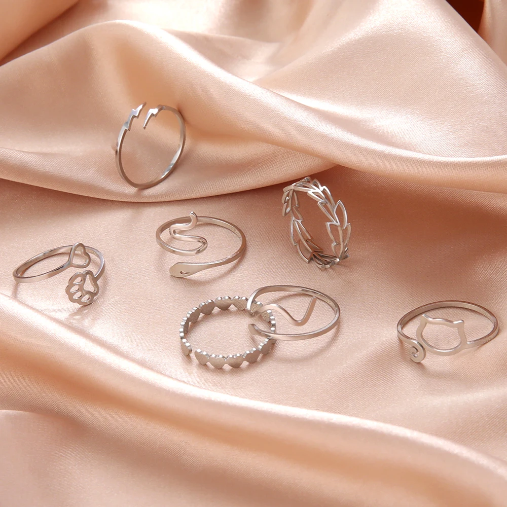 Adjustable Rings for Women Stainless Steel Skyrim