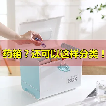 

Multi-Function Portable Medicine Cabinet Family First Aid Kit Medical Bag Portable Storage Box Medicine Cabinet Household