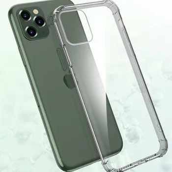 

50pcs Shockproof Bumper Transparent Silicone Phone Case For iPhone 11 X XS XR XS Max 8 7 6 6S Plus Clear protection Back Cove